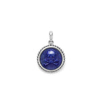 Anthem Small Lapis Skull Crossbone Amulet