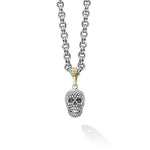 Anthem Caviar Beaded Skull Amulet Necklace