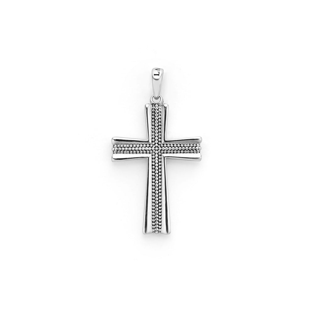 Anthem Caviar Beaded Cross Amulet