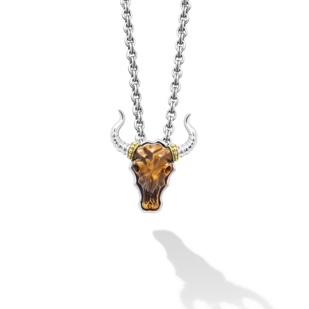 Anthem Tiger Iron Long Horn Pendant