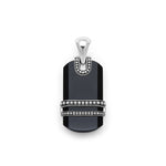 Anthem Black Agate Tag Amulet