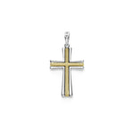 Anthem Small Two-Tone Caviar Beaded Cross Amulet