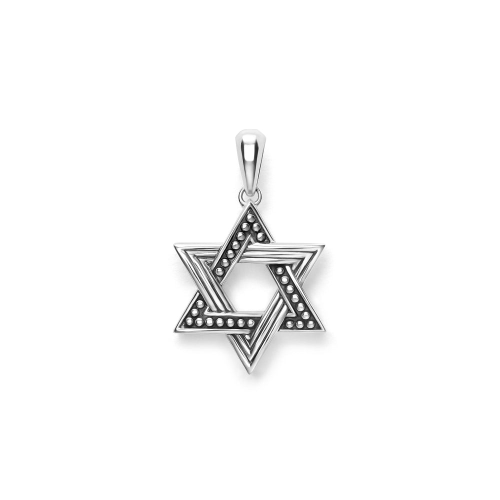 Anthem Large Silver Star of David Amulet