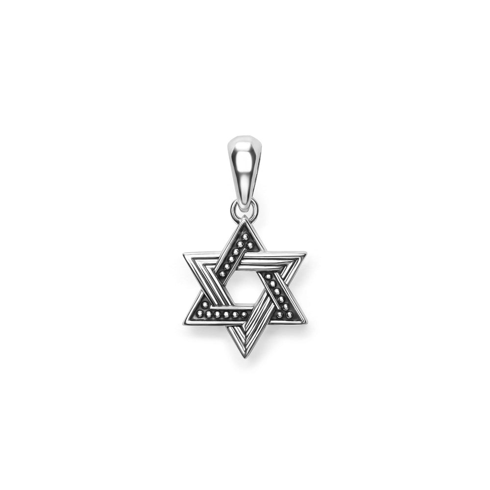 Anthem Small Silver Star of David Amulet