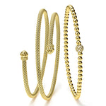 Caviar Gold 18K Gold Caviar Beaded Bracelet Gift Set
