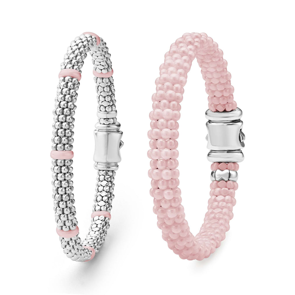 Pink Caviar Pink Ceramic Caviar Bracelet Gift Set