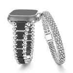 Smart Caviar Matte Black Ceramic and Caviar Beaded Skull Bracelet Gift Set