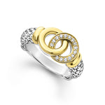 Signature Caviar Two-Tone Interlocking Diamond Trio Gift Set