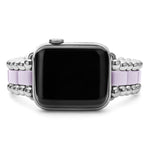 Smart Caviar Lilac Ceramic and Stainless Steel Watch Bracelet-38-45mm