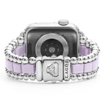 Smart Caviar Lilac Ceramic and Stainless Steel Watch Bracelet-38-45mm