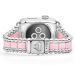 Smart Caviar Pink Ceramic and Stainless Steel Watch Bracelet-42-49mm