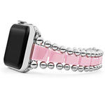Smart Caviar Pink Ceramic and Stainless Steel Watch Bracelet-42-49mm