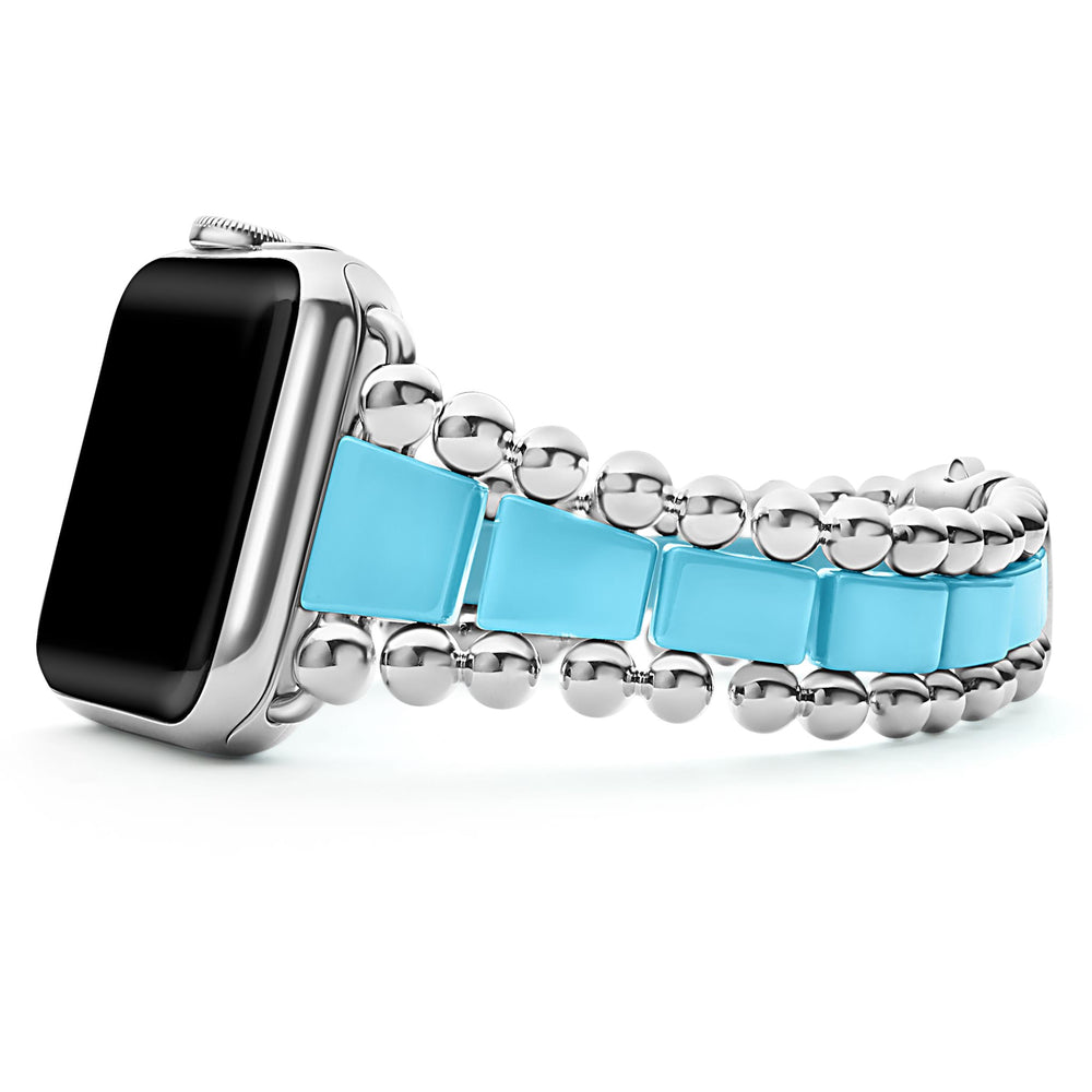 Smart Caviar Blue Ceramic and Stainless Steel Watch Bracelet-42-49mm