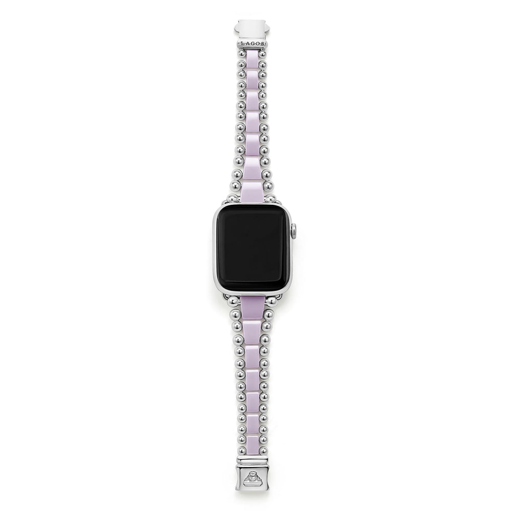 Smart Caviar Lilac Ceramic and Stainless Steel Watch Bracelet-42-49mm