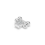 Smart Caviar Diamond and Sterling Silver Link