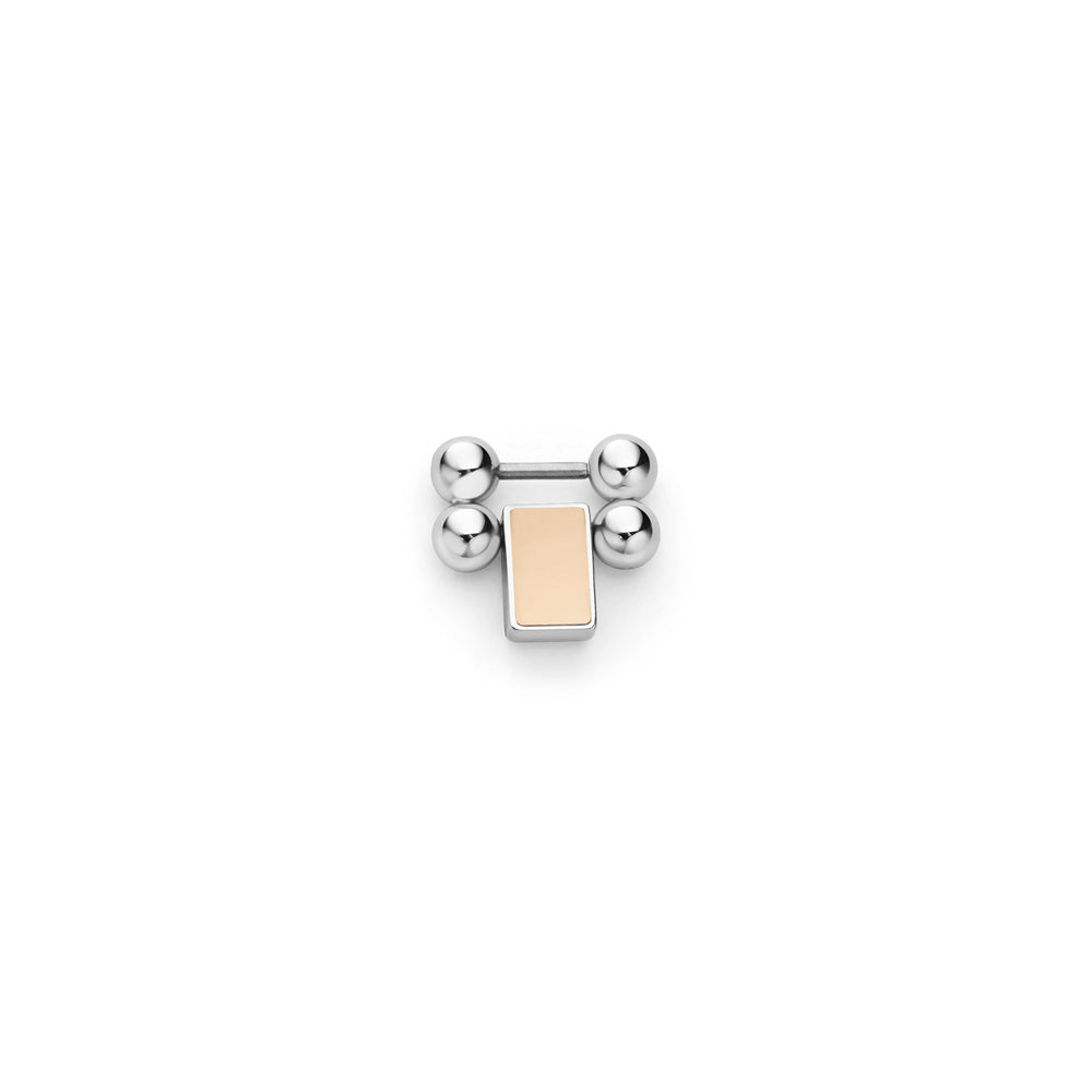 Smart Caviar 18k Rose Gold and Stainless Steel Link