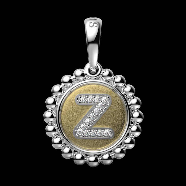 Signature Caviar Diamond Z Initial Charm