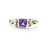 Caviar Color Amethyst Ring