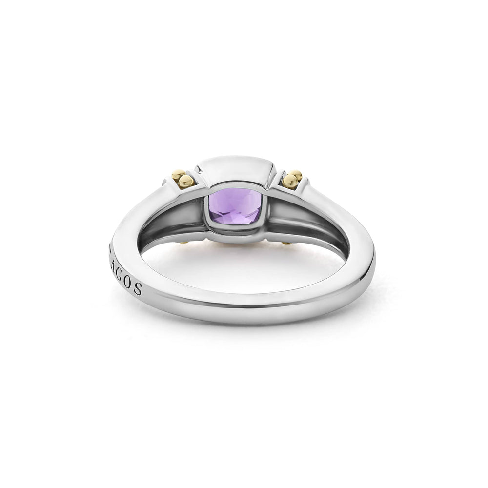 Caviar Color Amethyst Ring