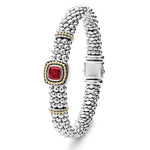 Caviar Color 9mm Rhodolite Garnet Caviar Bracelet