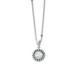 Maya Small Mother of Pearl Circle Pendant Necklace